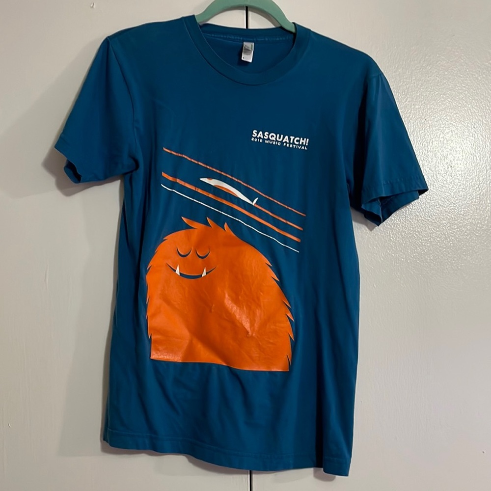 Small Blue Soft American Apparel 2010 Sasquatch Festival Concert  TShirt